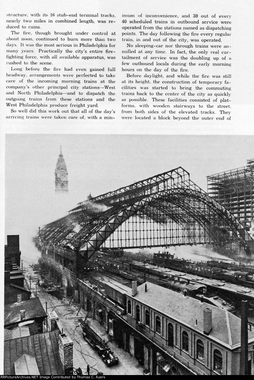 PRR "Broad Street's 1923 Fire," Page 27, 1943